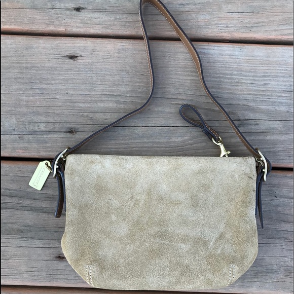 Coach Handbags - Authentic Coach suede mini handbag